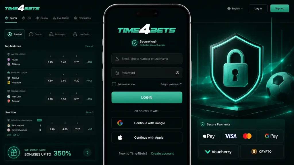 Login-Time4bets